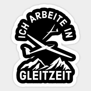 Segelflieger Pilot Gleitzeit Segelflugzeug Soaring Sticker